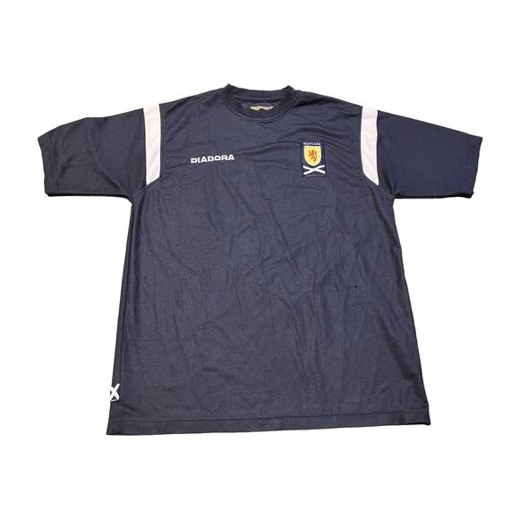 Diadora Scotland Soccer Jersey Men Teen SZ Small Blue, Futball,‎ Sports - Picture 1 of 6